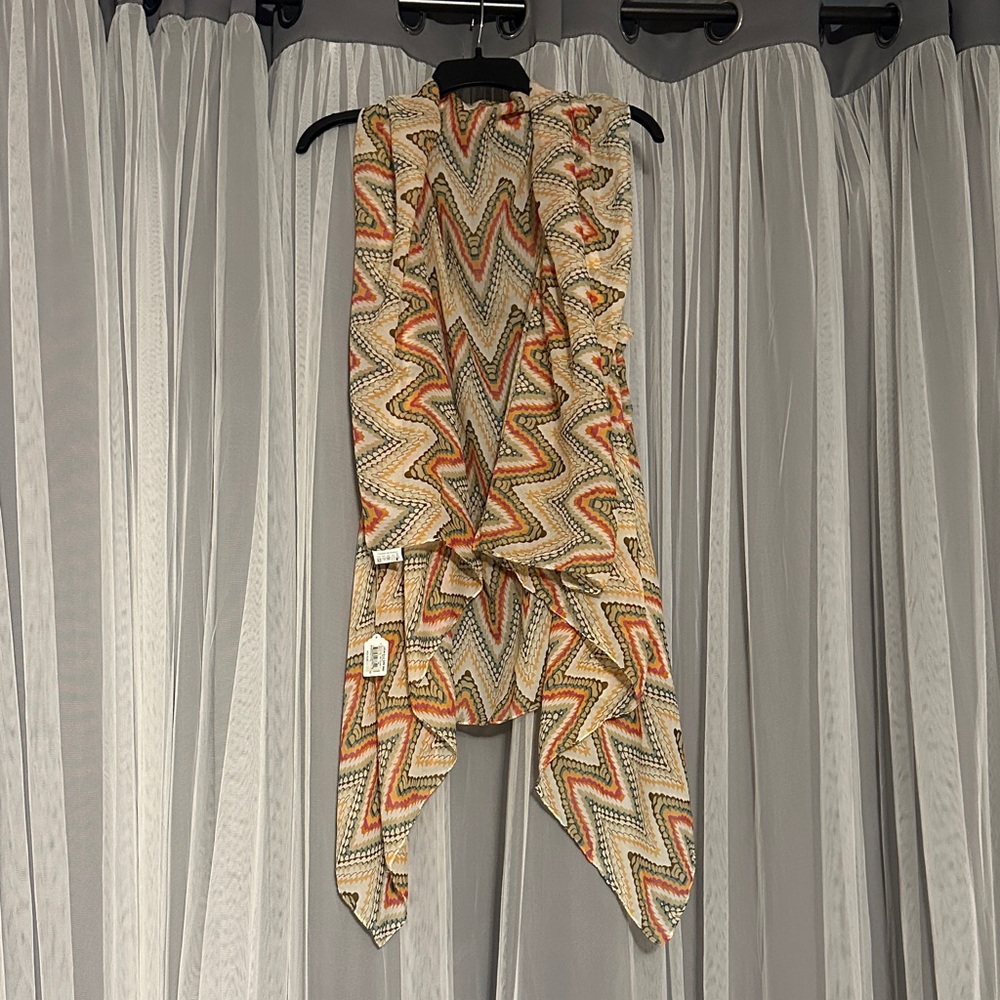 Zigzag Patterned Scarf in Multicolor